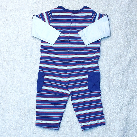 Bundle of Boy's 3-6mo Striped Rompers - Picture 5 of 12